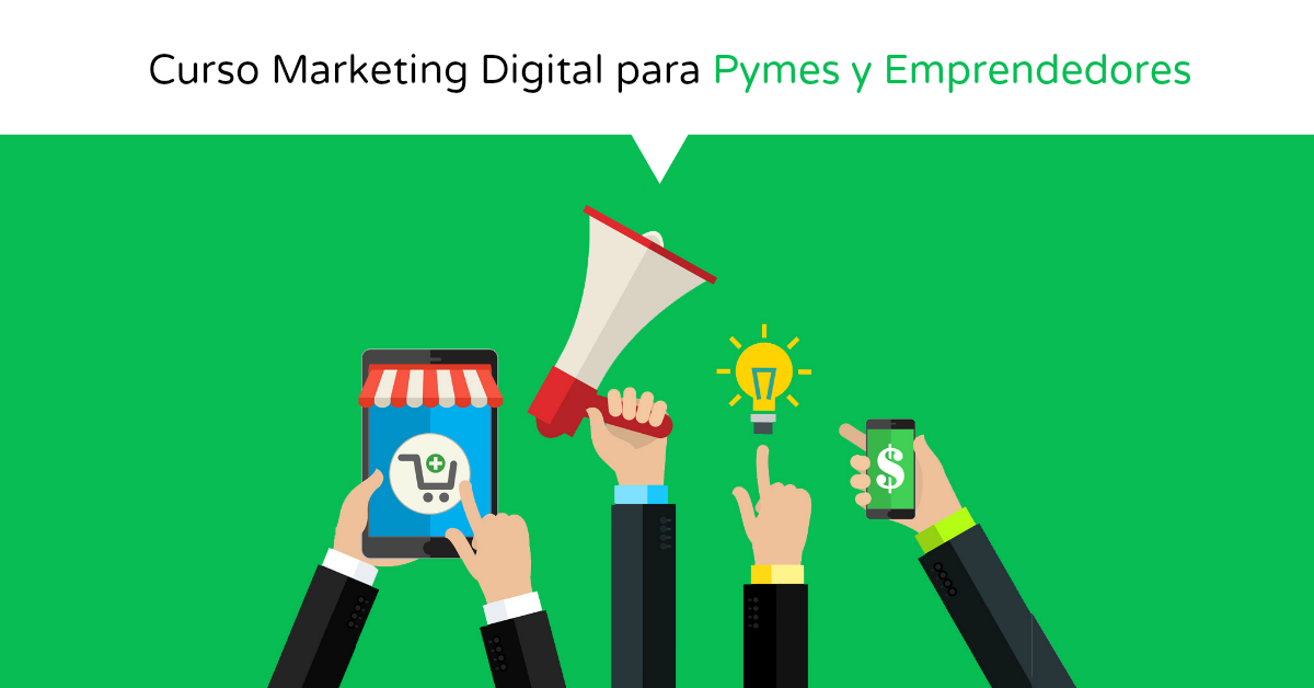 Portada Curso Marketing Digital para Emprendedores y Pymes Udemy - RSS y Blog